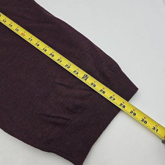 Aureus 100% Merino‎ Wool Pullover Swaeter Mens XL Preppy Academia Zinfandel - Picture 11 of 11
